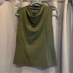 Banana Republic Factory Olive Green Sleeveless Blouse